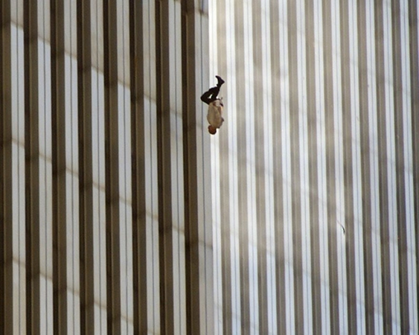Falling Man. (AP Photo/Richard Drew)