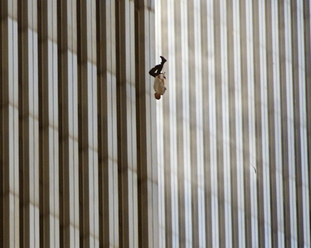 Falling Man. (AP Photo/Richard Drew)