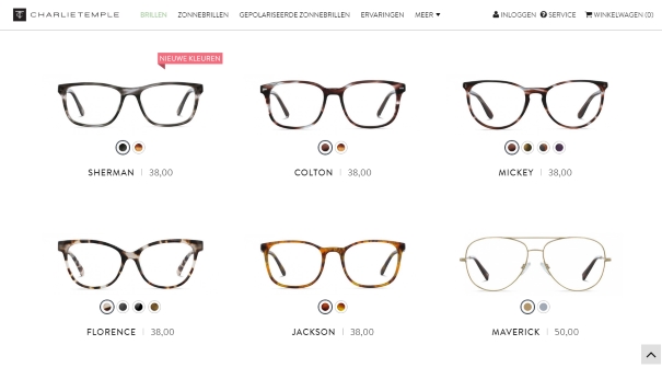 Webshop: Charlie betaalbare brillen van eigen | Surfplaza Magazine