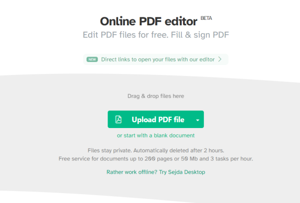 Editor online pdf